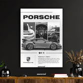 Porsche 911 Turbo S Automotive Art Poster